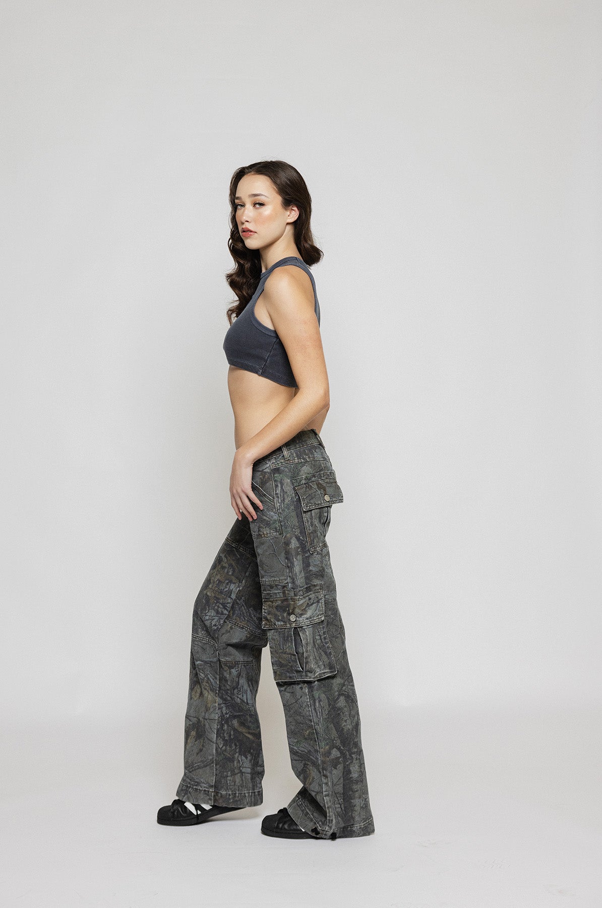 Unisex vrachtbroek met camouflagepatronen