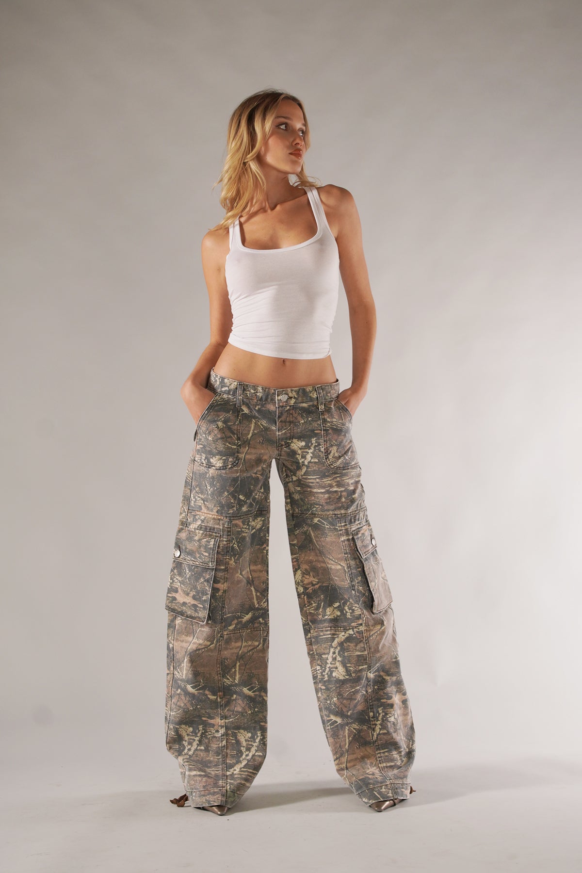 Unisex vrachtbroek met camouflagepatronen